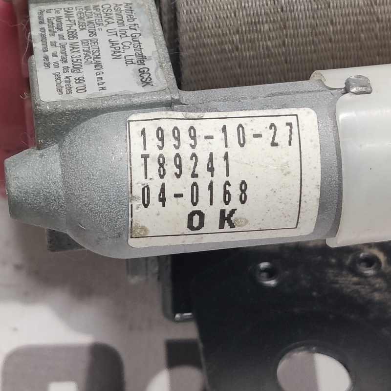 Ремінь безпеки Mazda Premacy 99-05 1.8 передній правий