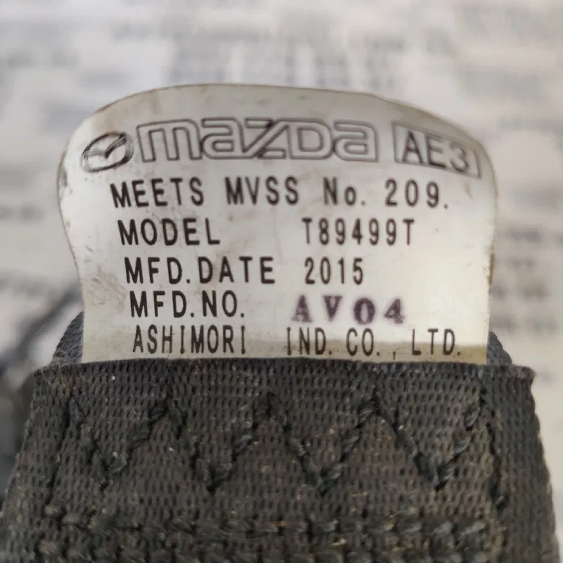 Ремінь безпеки Mazda 6 GJ (12-21) OEM bja780017t