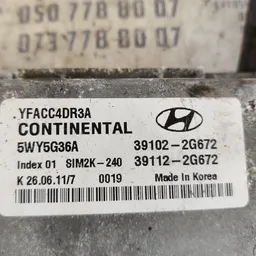 ЕБУ Hyundai Sonata (09-14) 2.4 GDI OEM 391022G672 391122G672 фото 4