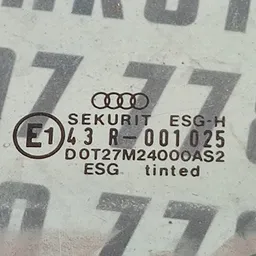 Скло дверей Audi 80 B3 (86-91) заднє ліве OEM 893837571 фото 3