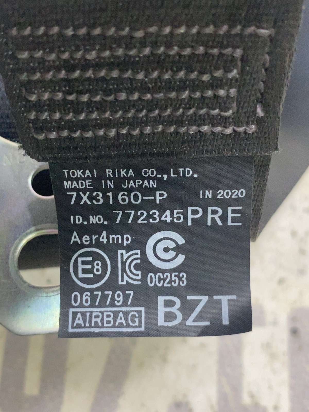 Ремінь безпеки Toyota RAV4 5 7x3160p