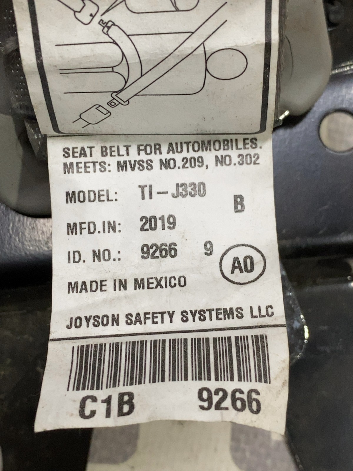 Ремінь безпеки Acura MDX 3 OE 2474960