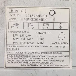 Магнітола Hyundai Elantra 3 00-06 1.6 Бензин OEM 961802e201 фото 6