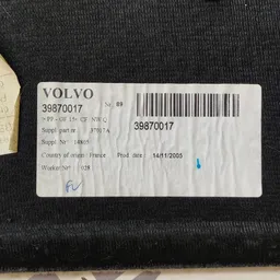 Полка багажника Volvo V50 (04-12) 2.0D задня OEM 39870017 фото 8