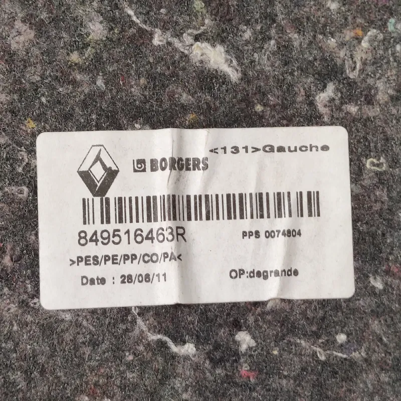 Пластик багажника Renault Grand Scenic 3 09-16 1.6dCi Лівий