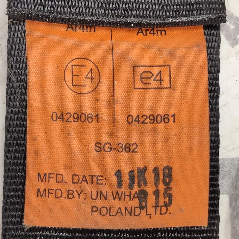 Ремінь безпеки задній лівий Daewoo Matiz (00-15) 0.8 Бенз