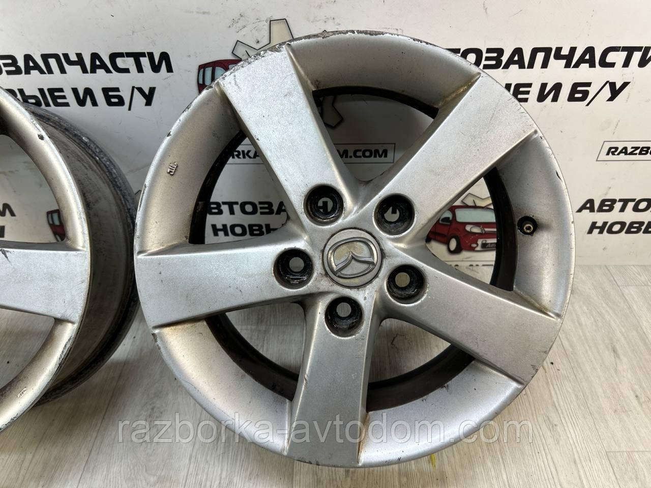 Диски колісні титани (комплект) R15 Mazda Axela, 3 (03-09),5 (05-), Premacy (05-18) 6Jx15 5x114.3x6.1 ET52,2