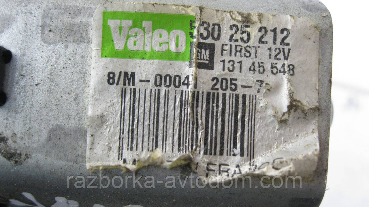 Моторчик склоочисника заднього (двірника) Opel Zafira B (2005-2010) OE:13145548, 53025212