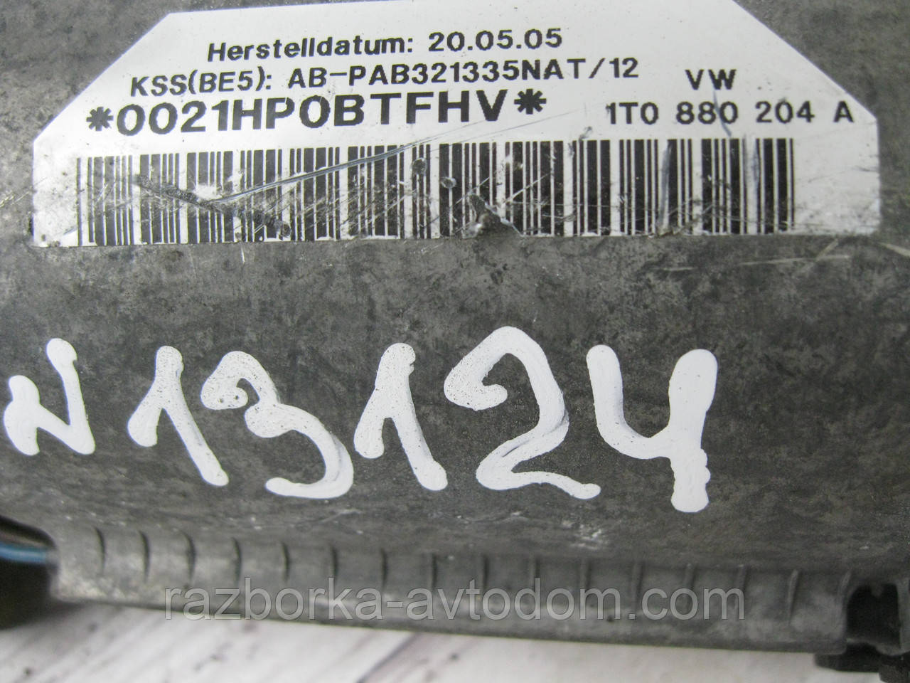 Подушка безпеки Airbag пасажирська VW Touran (2003-2010) OE:1T0880204A