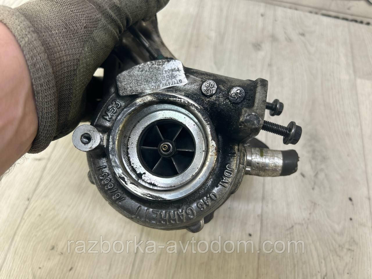 Турбіна 2,0HDI Peugeot 407 (04-11), 307, 308, 508, 607, Citroen C4 Picasso, C4, C5 OE:9682778680, Sh1749v