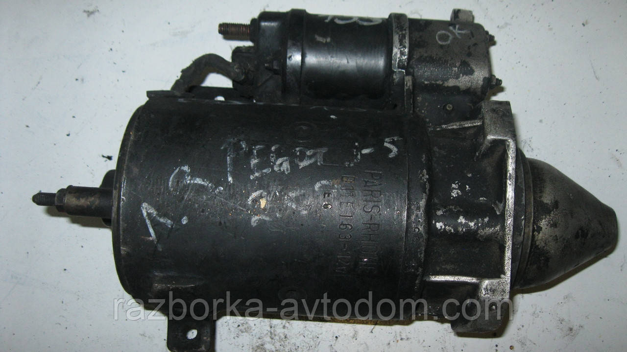 Стартер CS155 б/у (Valeo) Citroen C25, CX, Peugeot J5 2,5D (TD) (1978-1994). (9 зуб) 12V