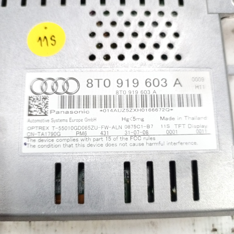 Дисплей Audi A4 B8 (07-15) 2.0 TDI OEM 8T0919603A