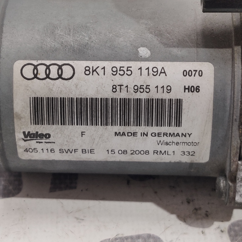 Мотор склоочисників Audi A4 B8 (07-15) 2.0D 8K1955119A