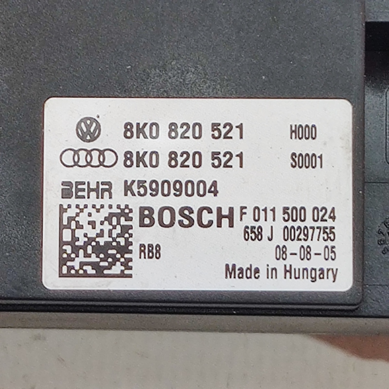 Реостат пічки Audi A4 B8 (07-15) 2.0 Дизель 8k0820521