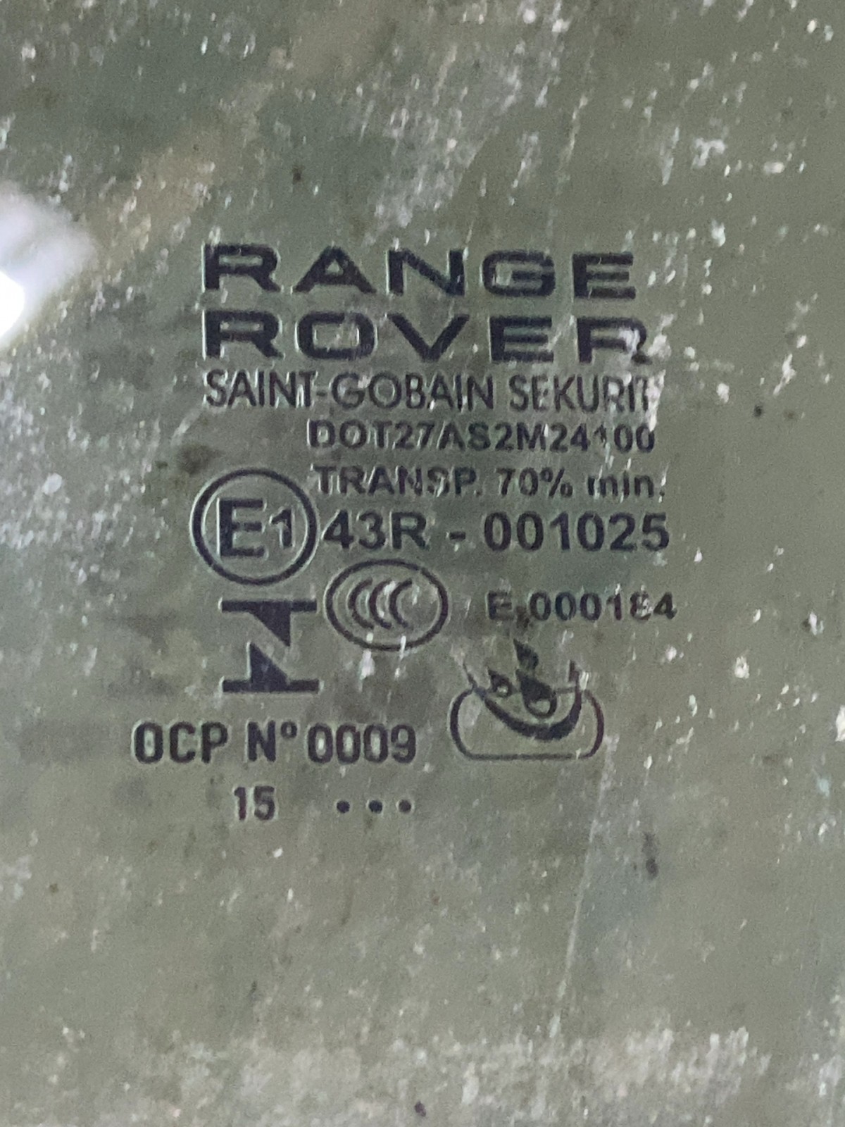 Скло дверей Range Rover Evoque 1 (11-18) переднє ліве