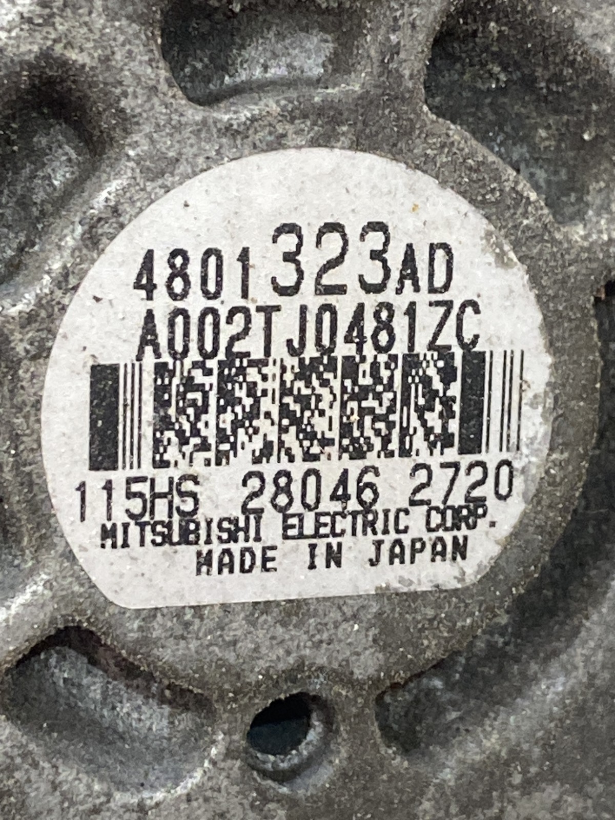 Генератор Jeep Patriot MK (07-17) 4801323AD